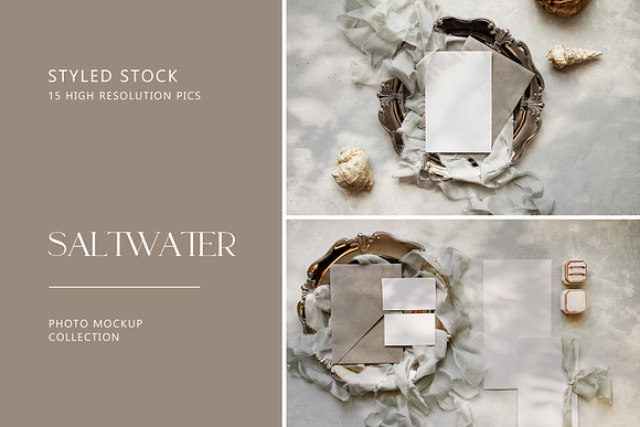 Saltwater Luxe Stock Photos in Print Mockups - product preview 4