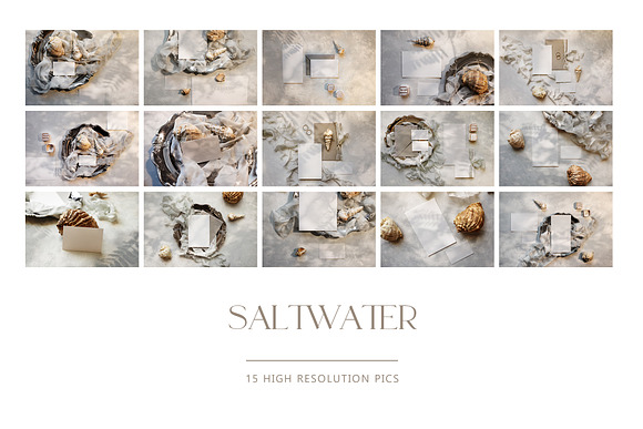 Saltwater Luxe Stock Photos in Print Mockups - product preview 6