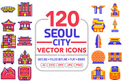 Seoul City Vector Icons