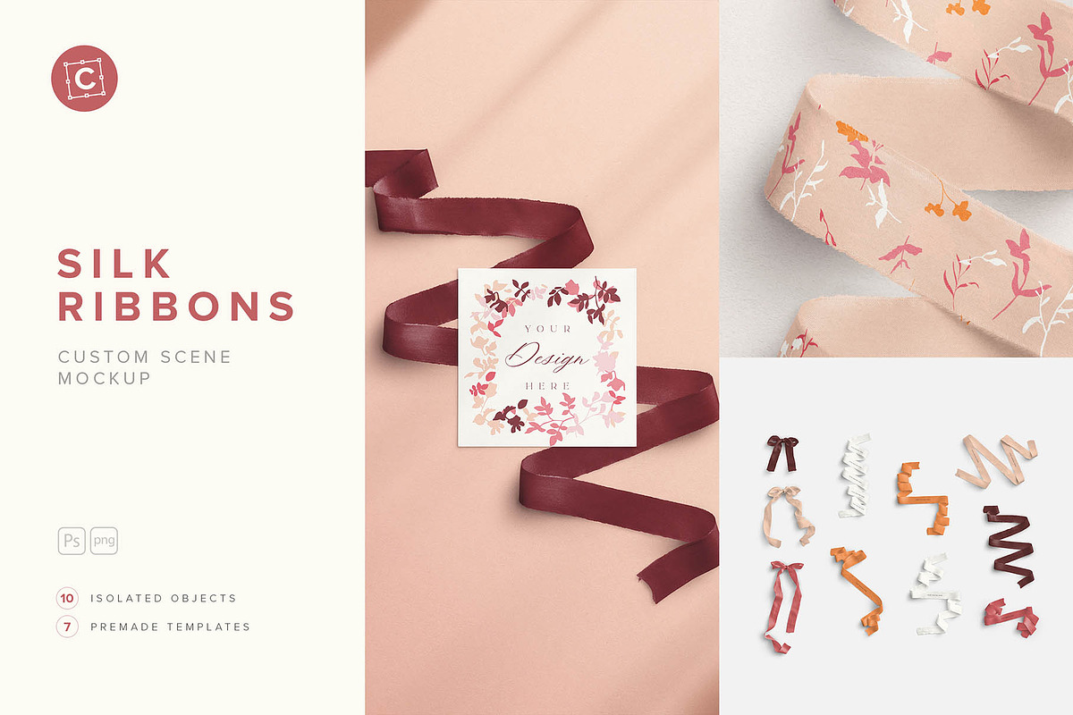 Silk Ribbons Custom Scene Creator in Scene Creator Mockups - product preview 8