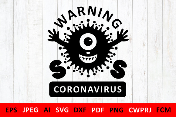 Covid-19 Coronavirus 2019-nCoV svg in Illustrations - product preview 4