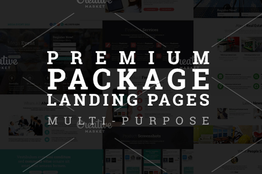 Premium Responsive Landing Pages