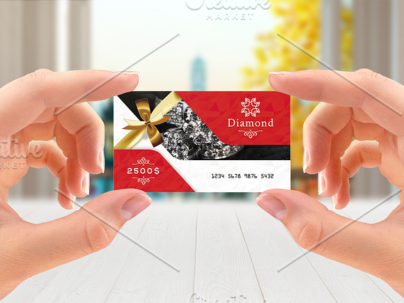 Jewelry Store Gift Card in Card Templates - product preview 1