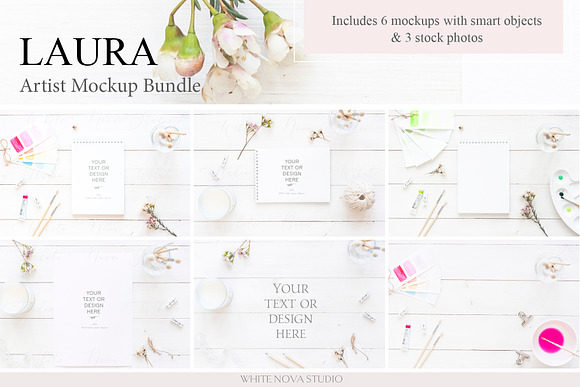 LAURA. Artist Mockup Bundle in Mockup Templates - product preview 11