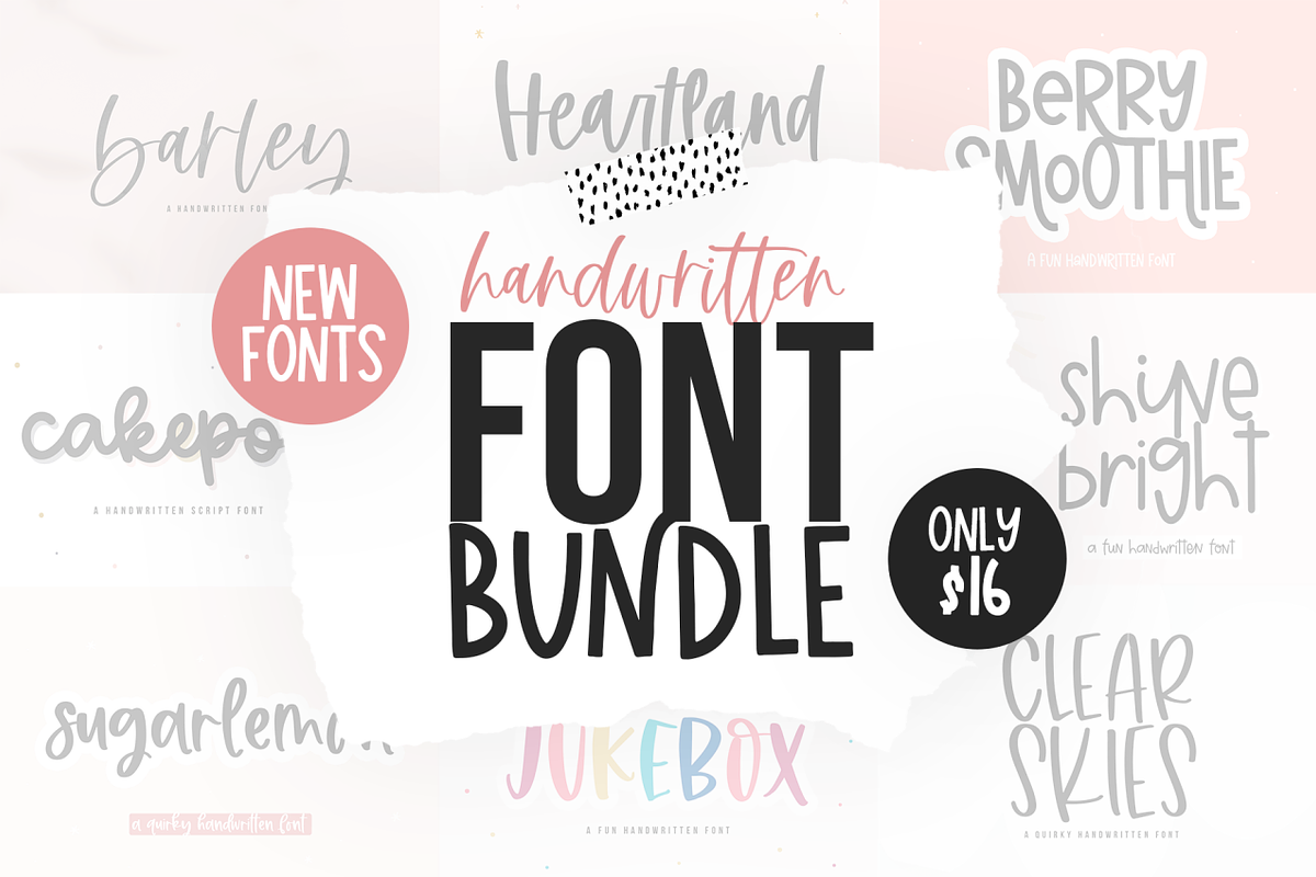 Handwritten Font BUNDLE in Display Fonts - product preview 8