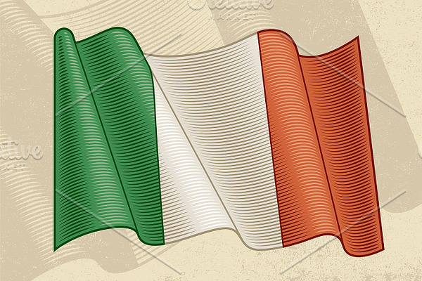 Vintage Flag Of Italy