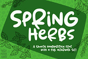 Spring Herbs: a fun bouncy font!