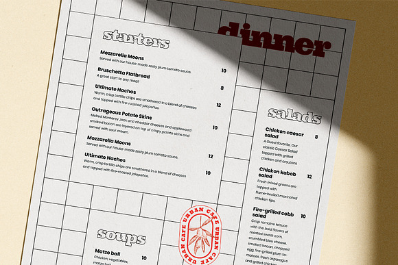 Restaurant menu in Flyer Templates - product preview 2