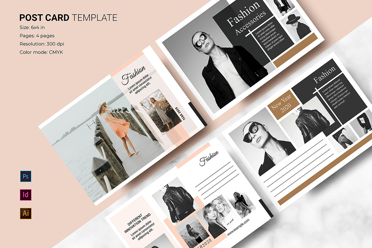 Fashion Post Card in Postcard Templates - product preview 8