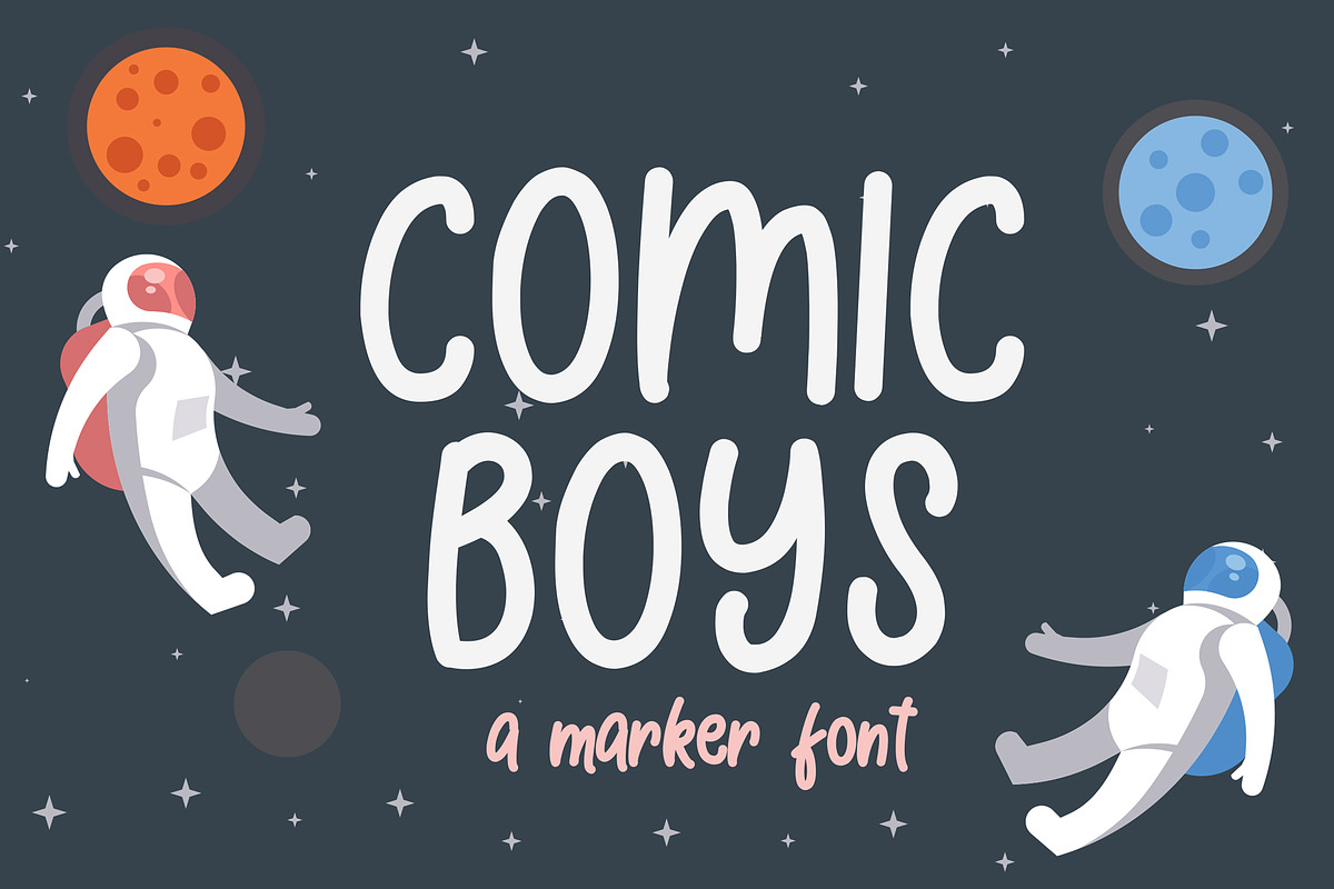 Comic Boys - Kids Bubble Font in Display Fonts - product preview 8