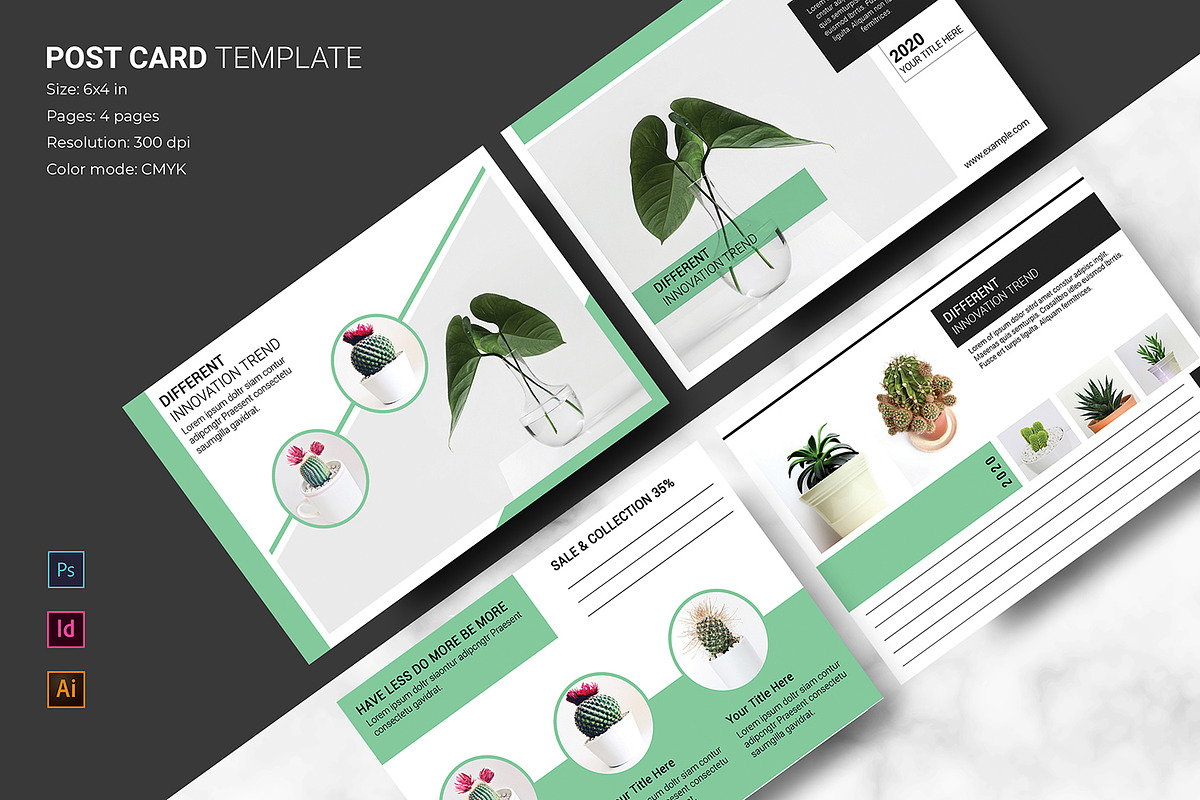 Post Card Template in Postcard Templates - product preview 8