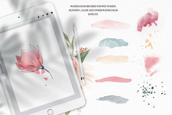 Watercolor brushes for Procreate in Add-Ons - product preview 6