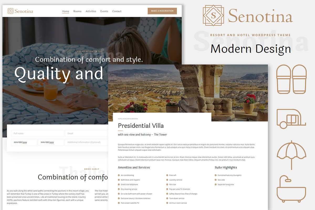 Senotina-Resort & Hotel WP Theme in WordPress Business Themes - product preview 8