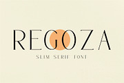 REGOZA//Typeface Slim Serif