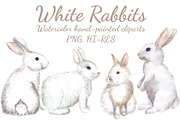 White Rabbits Watercolor