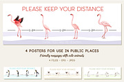 Please keep your distance 4 poster