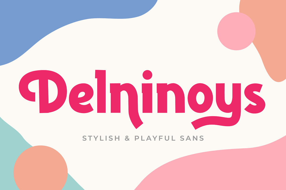 Delninoys - Stylish playful Sans in Display Fonts - product preview 8