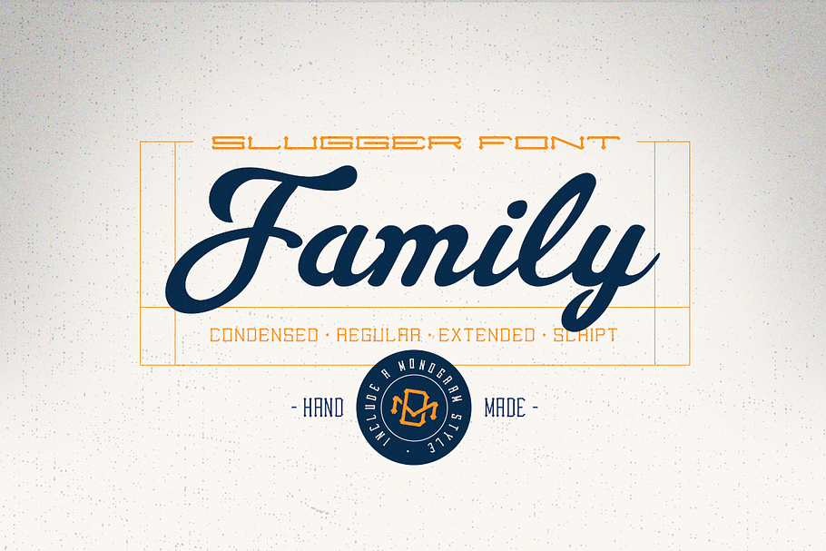 Slugger - Vintage Family Font in Script Fonts - product preview 8