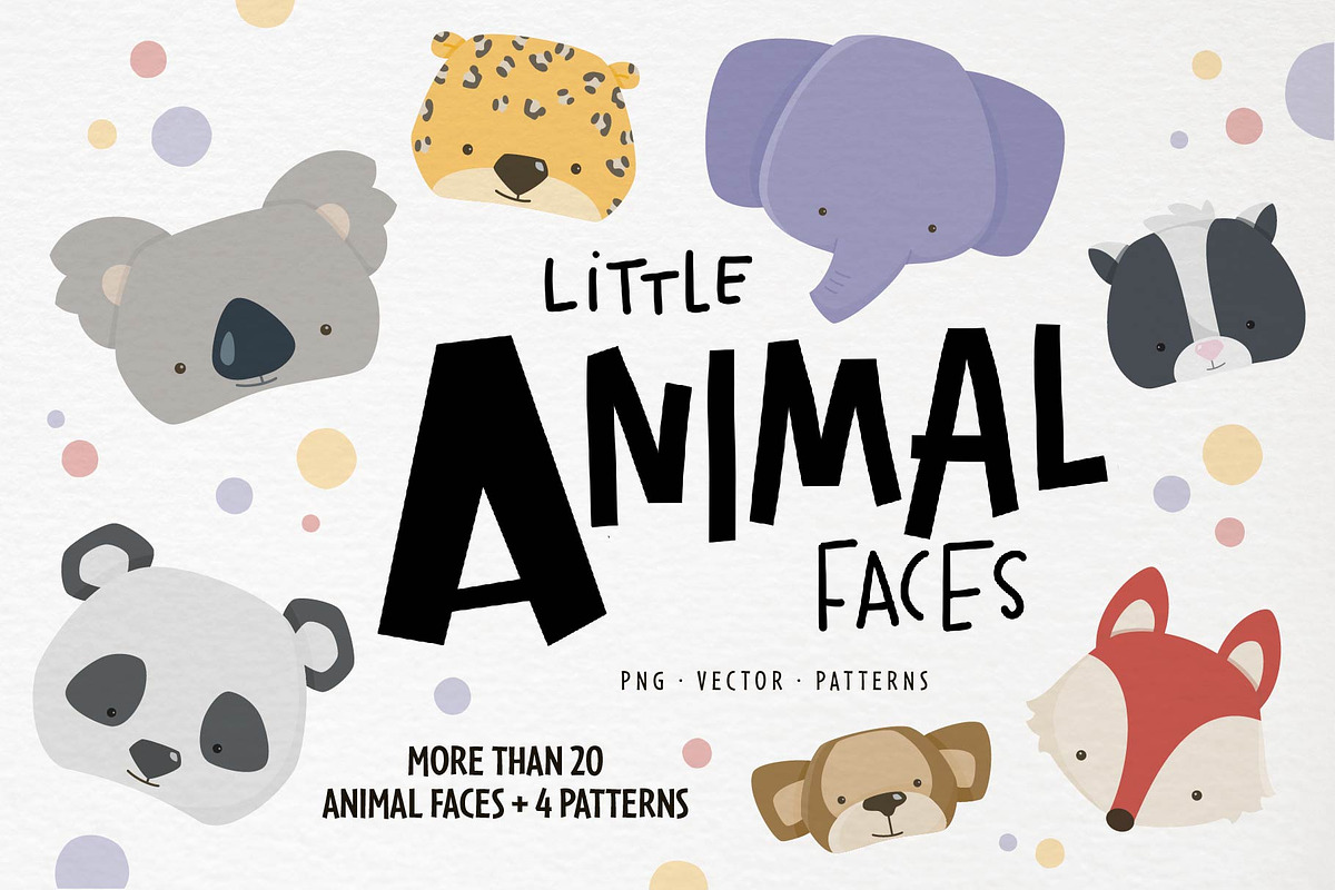Animal Faces & Patterns in Illustrations - product preview 8