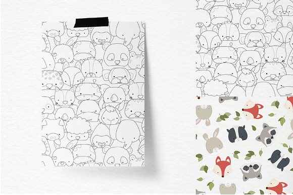 Animal Faces & Patterns in Illustrations - product preview 4