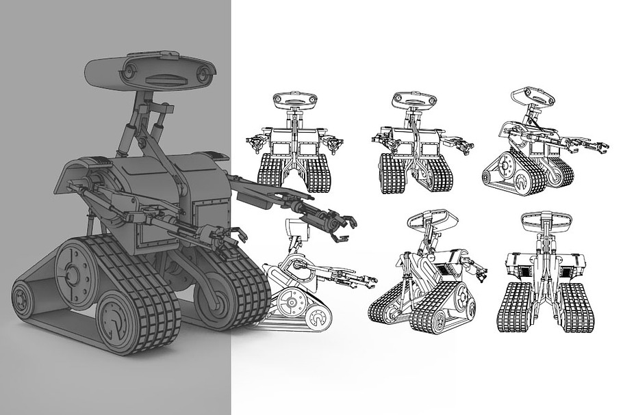 Robot Joya in Illustrations - product preview 8