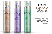 Hair Spray Bottle Mockup Vol. 3