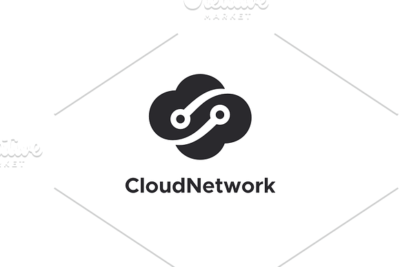 Cloud Network Logo in Logo Templates - product preview 2