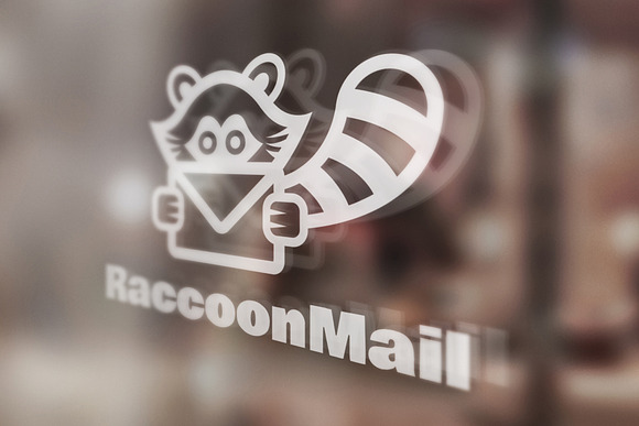 Raccoon Mail Logo in Logo Templates - product preview 4