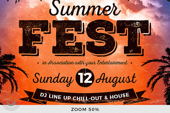 Summer Fest Flyer Template V2 in Flyer Templates - product preview 6