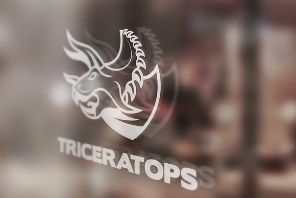Triceratops Logo in Logo Templates - product preview 3