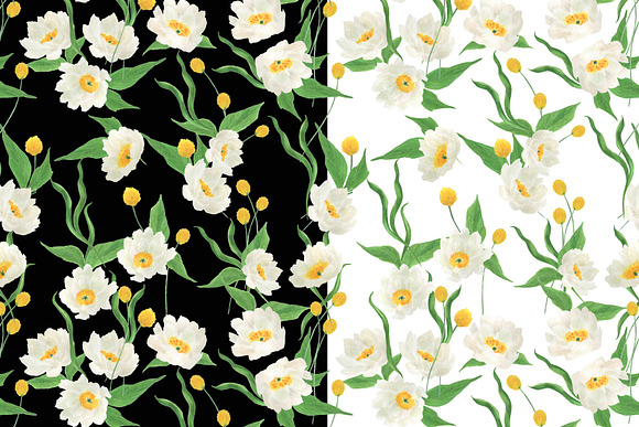 White flowers in Patterns - product preview 1
