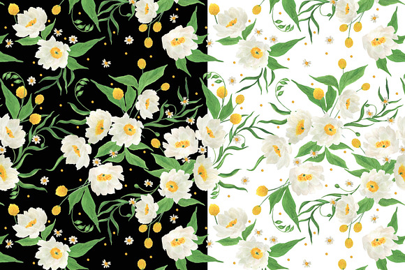 White flowers in Patterns - product preview 3