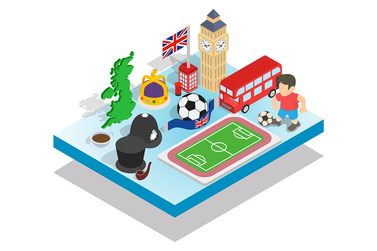England concept banner in Illustrations - product preview 8