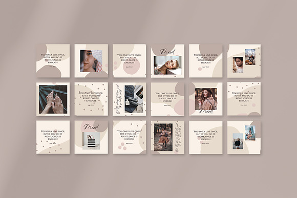 Endless instagram Feed / CANVA+PS in Instagram Templates - product preview 7
