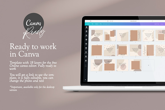 Endless instagram Feed / CANVA+PS in Instagram Templates - product preview 12