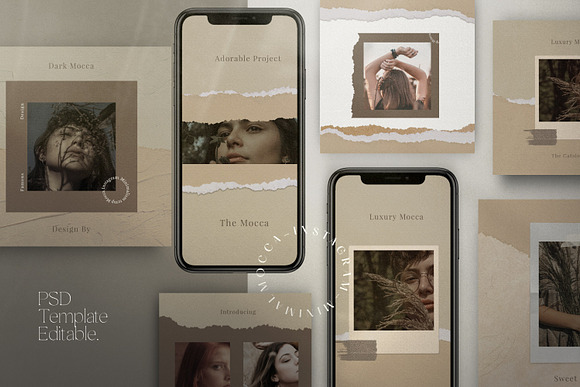 MOCCA-Fashion Branding Social Media in Instagram Templates - product preview 2