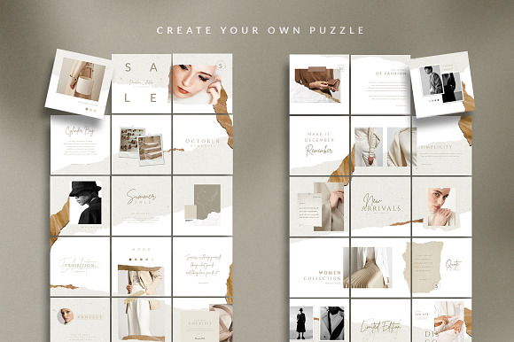Puzzle Carla Instagram - Canva & PS in Instagram Templates - product preview 7