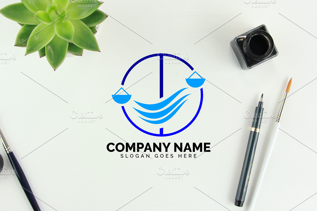 law logo in Logo Templates - product preview 8
