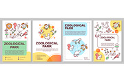 Zoological park brochure template