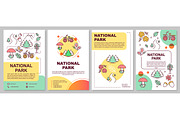 National park brochure template