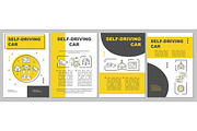 Self-driving car brochure template