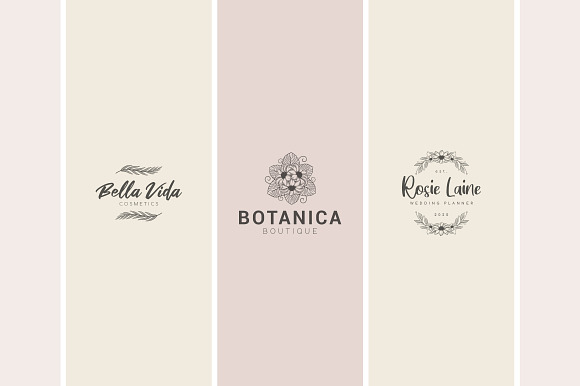 12 Floral Logo Templates - Ai & PS in Logo Templates - product preview 7