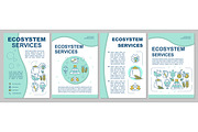 Ecosystem services brochure template