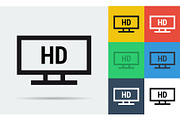 Full HD monitor icon