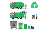 Garbage recycling set