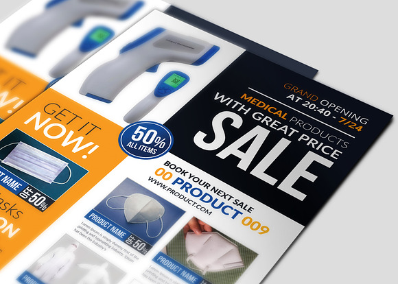 Medical Product Flyer Template in Flyer Templates - product preview 3