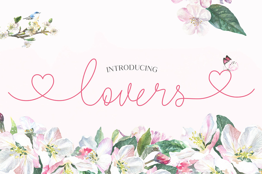 Lovers Script Font Family in Script Fonts - product preview 8