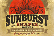 Sunbursts Shapes Vol.3