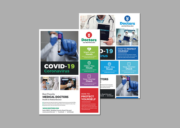 Health & Medical Doctors Flyer in Flyer Templates - product preview 2