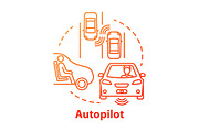 Autopilot concept icon